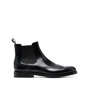 CHURCH S CHURCH'S Leather Wingtip Chelsea Boots Women BLACK